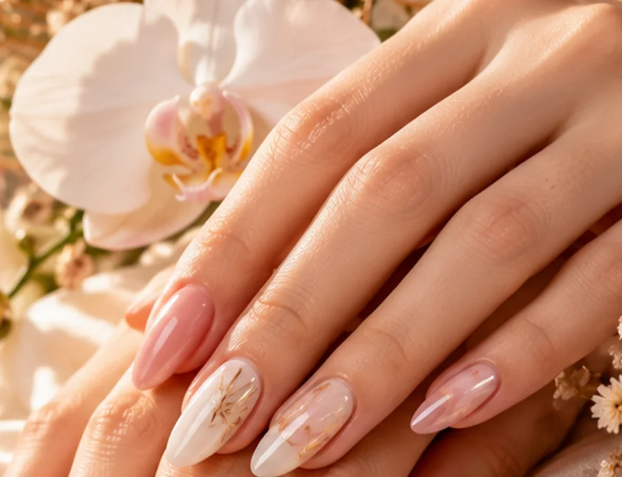 Illustrative nail and salon style imagery